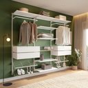 Ver imagem 6 de Closet Aberto Modular para Casal 245cm Eminence Branco