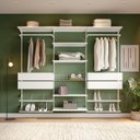 Ver imagem 1 de Closet Aberto Modular para Casal 245cm Eminence Branco