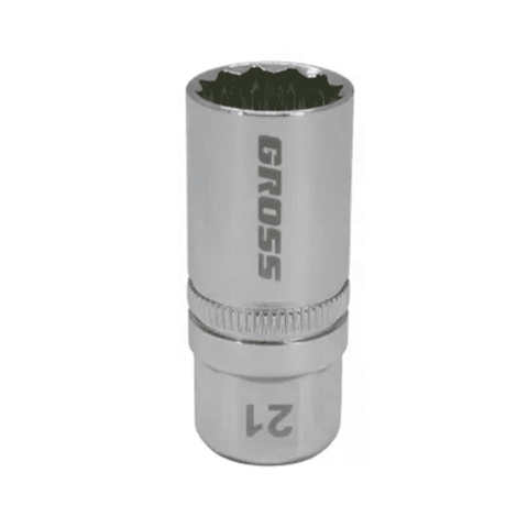 SOQUETE ESTRIADO MAGNETICO PARA VELA, 21 MM, ENCAIXE 1/2 //GROSS