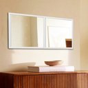 Ver imagem 1 de Módulo Espelho Decorativo - Kit 02 de 50x50cm TaColado Moldura Branca