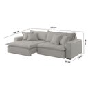 Ver imagem 5 de Sofá Zen Veludo 02 Módulos 100 Cm B25 Meu Sofá Online