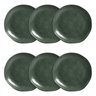 Conjunto 6 Pratos Rasos Stoneware Orgânico Arauco 26,5cm - 2