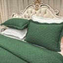 Ver imagem 2 de Kit Cobre Leito Colcha Casa Scarpa Perone King Dupla Face Toque de Pluma Micro Percal 300 Fios 3 Pe