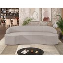 Ver imagem 2 de Sofá 4 Lugares Curvo Sala de Estar Living Lótus D02 Bouclê Bege 280 cm B-62 - Lyam Lyam Decor