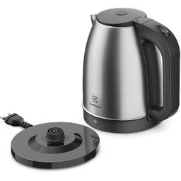Chaleira Eletrica Electrolux Efficient 1,8l Eek10 - 5011aibr408preto/inox110 Volts - 3