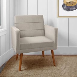 Poltrona Decorativa Nina Veludo para Sala Atendimento Recepção Estética - Star Confort Nina Poltrona - 2