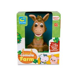 Brinquedo Burrinho Fofinho e Divertido Coleção Cometa Farm +3 Meses Cometa Brinquedos - 1