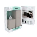 Ver imagem 4 de Kit Dispenser de Sabonete Líquido e Porta Creme Dental Stolf Smile Areia