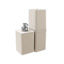 Ver imagem 5 de Kit Dispenser de Sabonete Líquido e Porta Creme Dental Stolf Smile Areia