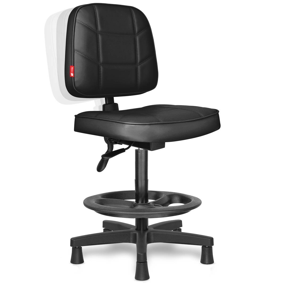 Cadeira Caixa Alta Executiva Ergonômica Bliss Preta BLE04 Cadeira Brasil - 2