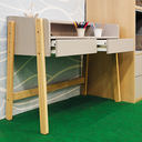 Ver imagem 2 de Escrivaninha Infantil Quater Linha Play Areia com Carvalho