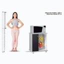 Ver imagem 5 de Balcão Fruteira Multiuso Ditália MF-95 Branco/Preto