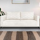 Ver imagem 2 de Sofa Nori 3 Lugares Pes de Ferro 220cm Linho Boucle 3300 Ezz 3300