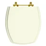 Assento Sanitário Thema Biscuit para vaso Incepa Com Ferragem Dourada - 1