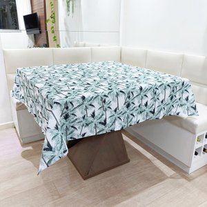 Toalha de Mesa Oxford 1,40x1,40m: Coqueiros