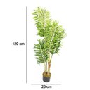 Ver imagem 2 de Palmeira Planta Artificial Decorativa Areca Verde 120x26 Cm - D'Rossi