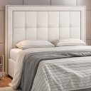 Ver imagem 1 de Cabeceira para Cama Box Queen 160cm Wellbe Bouclé Off White - Sallar Home