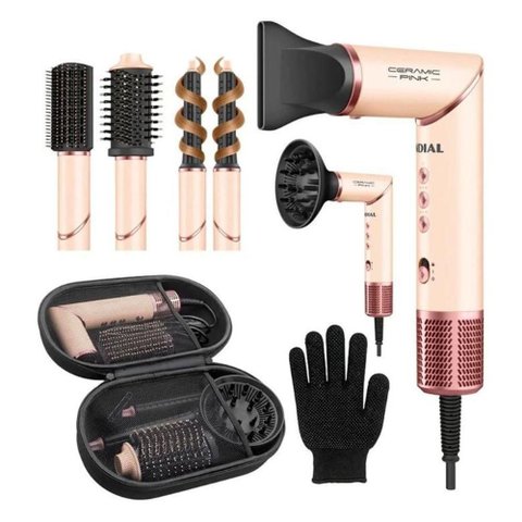 Secador Multifuncional Mondial Sm-01 1500W Coanda 3 Temperaturas Rosê Bivolt