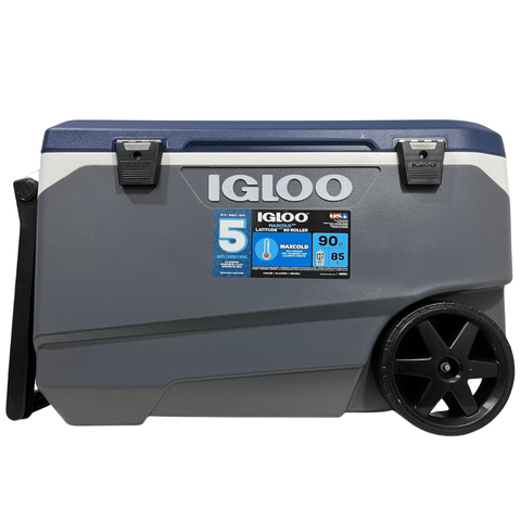 Caixa Térmica Cooler Igloo Maxcold 85 Lt 90 Qt Rodas Coleman