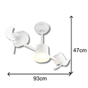 Ver imagem 4 de Ventilador de Teto Treviso Infinit Led Branco Control Remoto