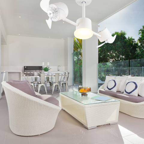 Ventilador de Teto Treviso Infinit Led Branco Control Remoto