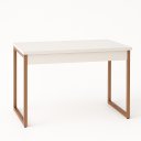 Ver imagem 3 de Escrivaninha Industrial Plus Mesa Home Office Branco - Rede Móveis