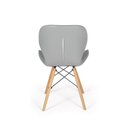 Ver imagem 5 de Kit 14 Cadeiras de Jantar Charles Eames Slim Wood Estofada - Cinza