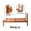 Ver imagem 3 de Cama Solteiro Reforçada em Madeira Maciça Natural