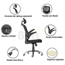 Cadeira de Escritório Ergonômica Regulável Giratória Brin7 - 6