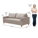Ver imagem 3 de Sofá Fixo para Sala Living 198cm Roma