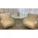 Ver imagem 2 de Mesa de Jantar Redonda 70 Cm + Vidro Temperado Branco