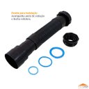 Ver imagem 3 de Sifão Sanfonado Cozinha Lavatório Tanque Ate 70 Cm Preto