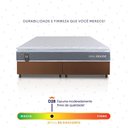 Ver imagem 4 de Conjunto Box Marrom Luanda Cinza Espuma D28 Queen 158x198x62 - King House
