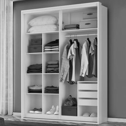 Guarda-Roupa Solteiro Qualita 2 Portas 3 Gavetas com Espelho 100% Mdf Branco - - 3