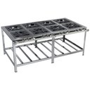 Ver imagem 1 de Fogão Industrial Stori Premium 8 Bocas 40x40 M16 Aço Inox 430 Metalmaq