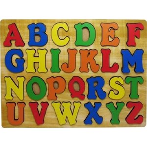 Brinquedo Educativo Alfabeto Madeira