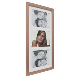 Painel Insta Para 3 Fotos Com Paspatur 18X38Cm Cobre - 2