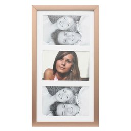 Painel Insta Para 3 Fotos Com Paspatur 18X38Cm Cobre - 1