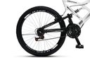 Ver imagem 3 de Bicicleta Gps 148 Dupla Suspensão e Freios V-brake, Aro 26 Aero, 36 Raias, 21 Marchas Colli Branco