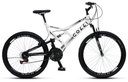 Ver imagem 1 de Bicicleta Gps 148 Dupla Suspensão e Freios V-brake, Aro 26 Aero, 36 Raias, 21 Marchas Colli Branco