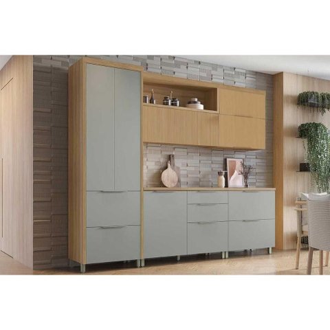 Kit Cozinha Nesher 5 Peças Marquesa C6P40 Verde/Nature