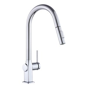 Torneira Cozinha Monocomando,40cm, Metal Inox, Bico Extensor Acabamento: Premium; Cor: Prata