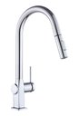 Ver imagem 1 de Torneira Cozinha Monocomando,40cm, Metal Inox, Bico Extensor Acabamento: Premium; Cor: Prata