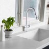 Torneira Cozinha Monocomando,40cm, Metal Inox, Bico Extensor Acabamento: Premium; Cor: Prata - 3