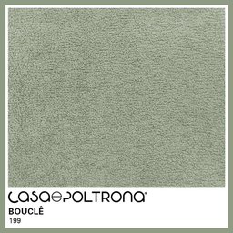 Sofá Curvo 03 Lugares 210cm Braço Direito Eron Bouclê Verde Claro - CasaePoltrona - 5
