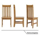Ver imagem 4 de Kit 8 Cadeiras 100% Madeira Maciça Bielefeld Espresso Móveis Marrom/Nogueira