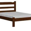 Ver imagem 3 de Cama Casal Madeira Maciça Resistente Castanho