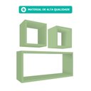 Ver imagem 2 de Nicho Kit C/ 3 Peças Organização e Decoração Quarto, Cozinha, Sala, Banheiro, Escritório Liz