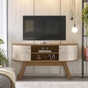 Ver imagem 2 de Rack Bancada 2 Portas para Tv de 55 Polegadas Atlanta - Naturale/off White