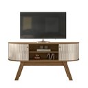 Ver imagem 1 de Rack Bancada 2 Portas para Tv de 55 Polegadas Atlanta - Naturale/off White